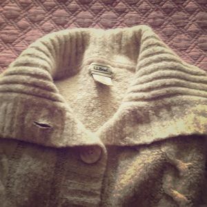 LL Bean women’s wool blend button sweater large